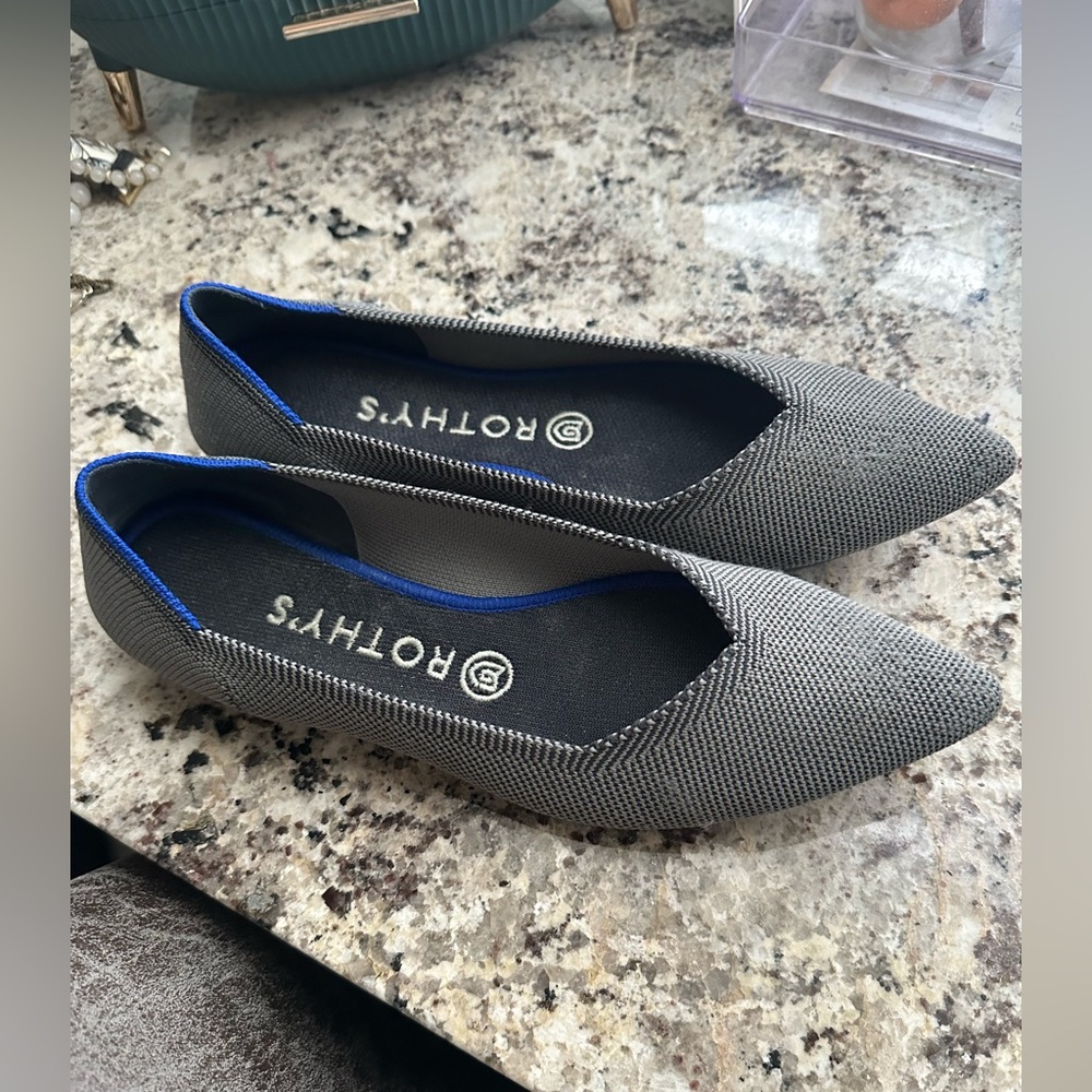 Rothy’s size 8. Blue. Like new.